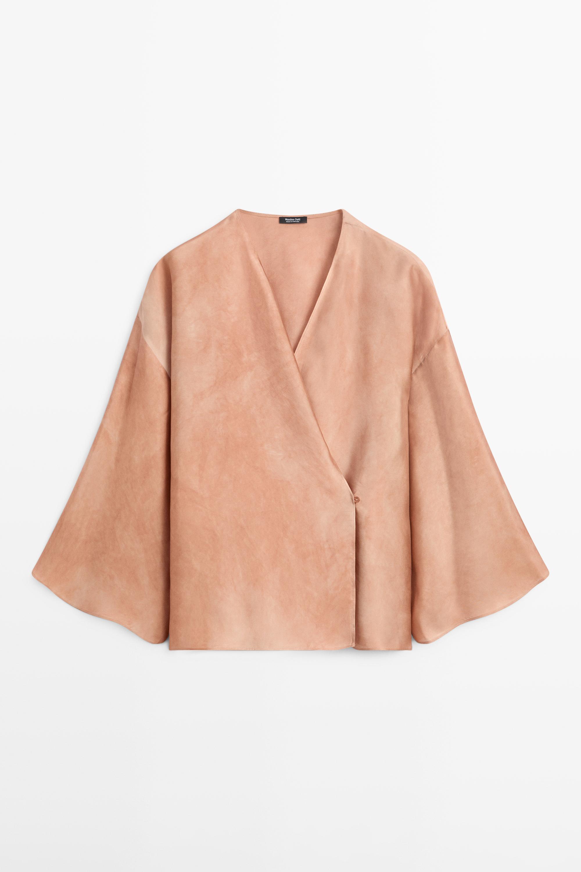 Blouse fluide croisée